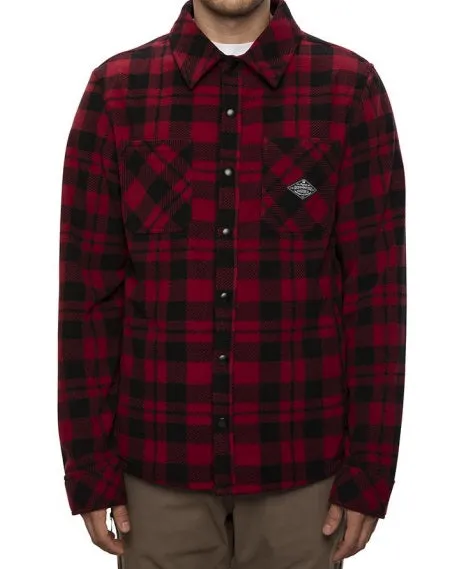 686 SIERRA FLEECE FLANNEL LONG SLEEVE MENS BUTTON DOWN SHIRT