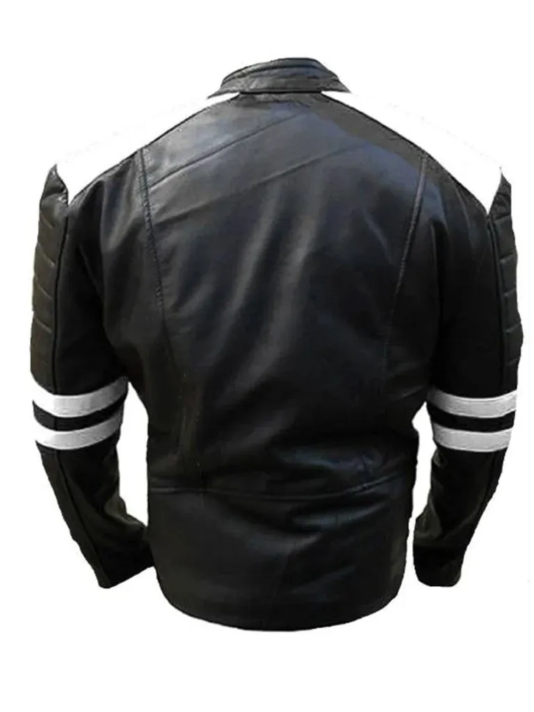 Brando Black Biker Real Leather Jacket