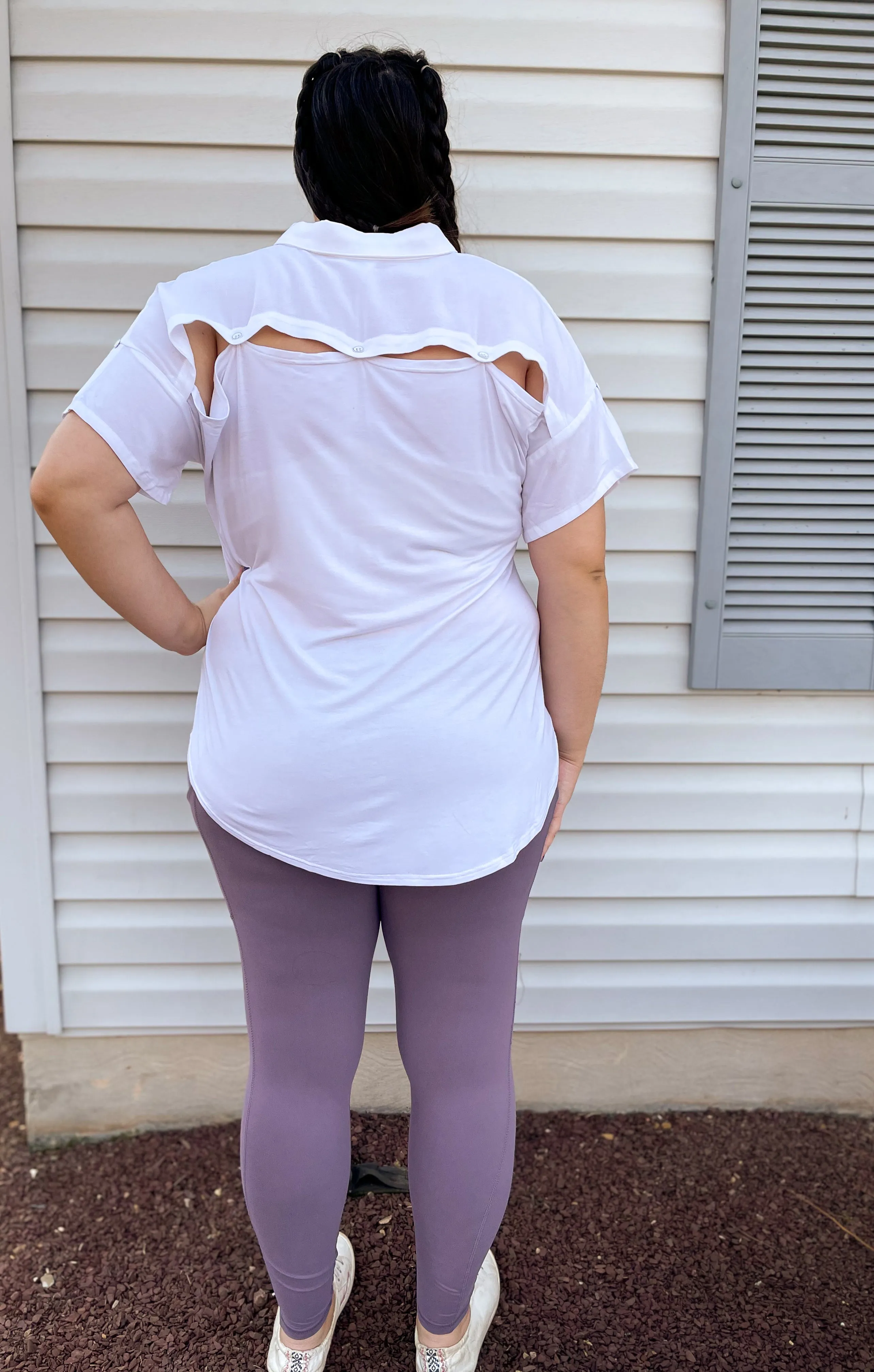Buttery Soft Leggings With Pockets in Frosted Mulberry