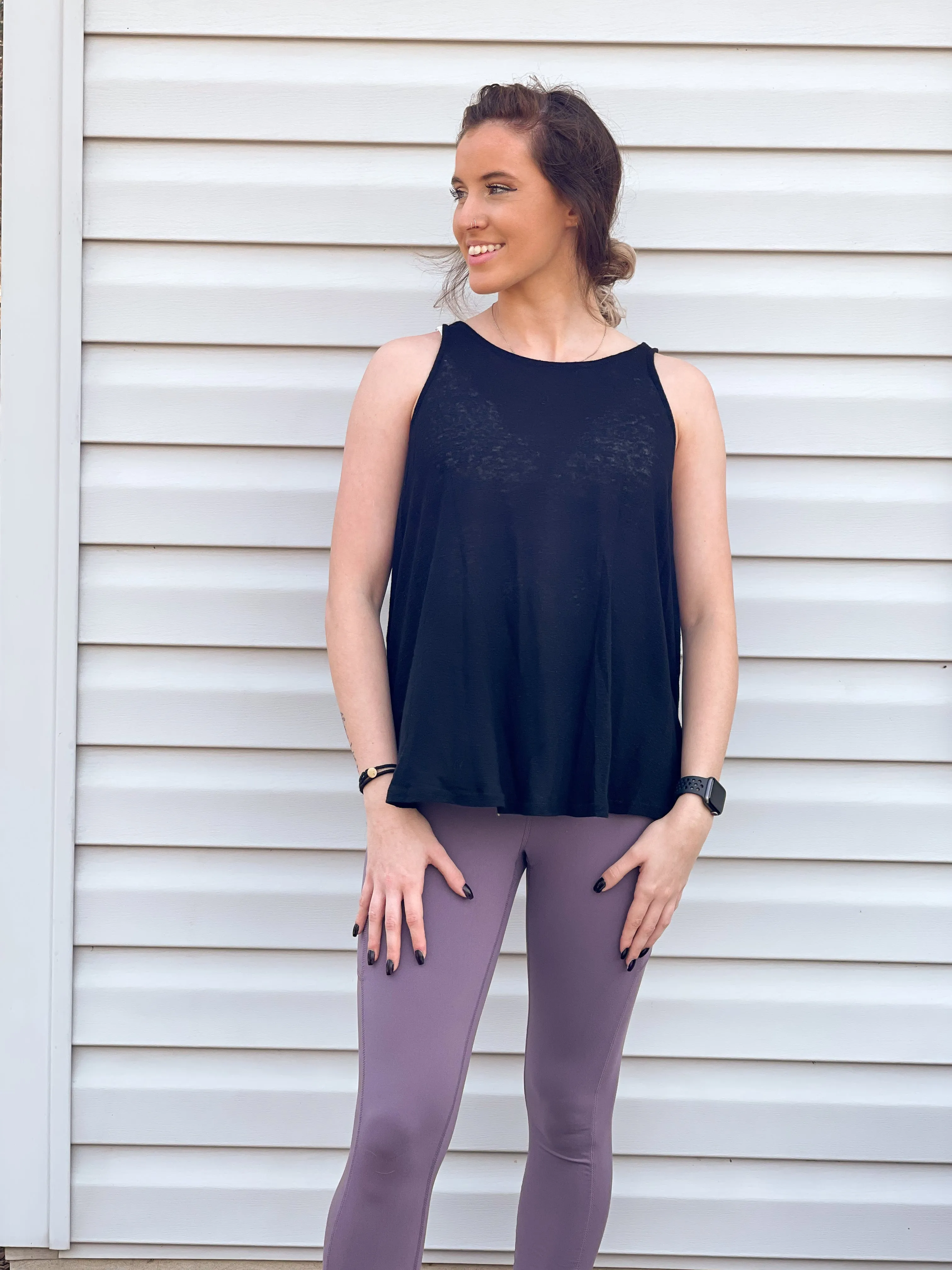 Buttery Soft Leggings With Pockets in Frosted Mulberry