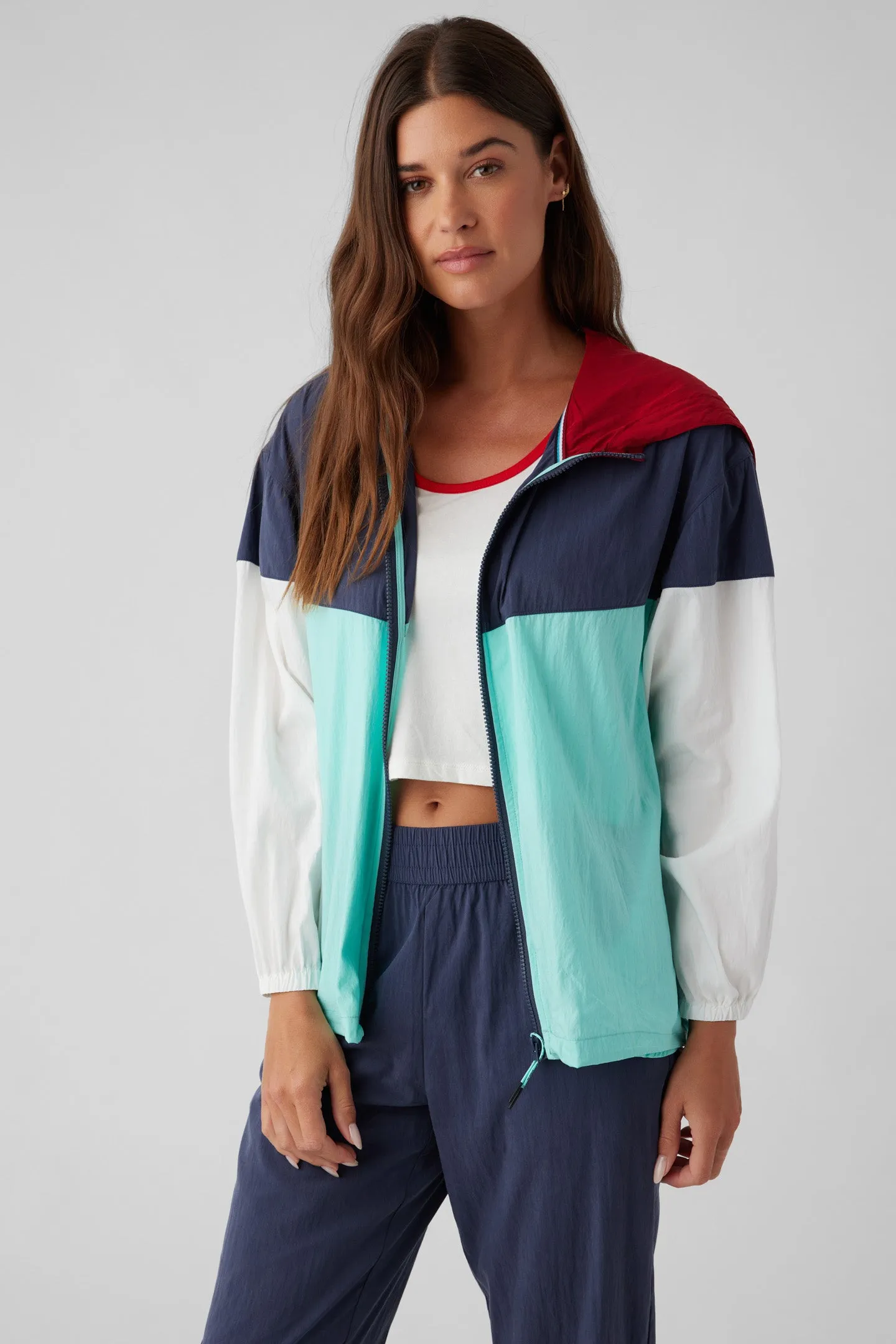 Colorblock Nylon Jacket