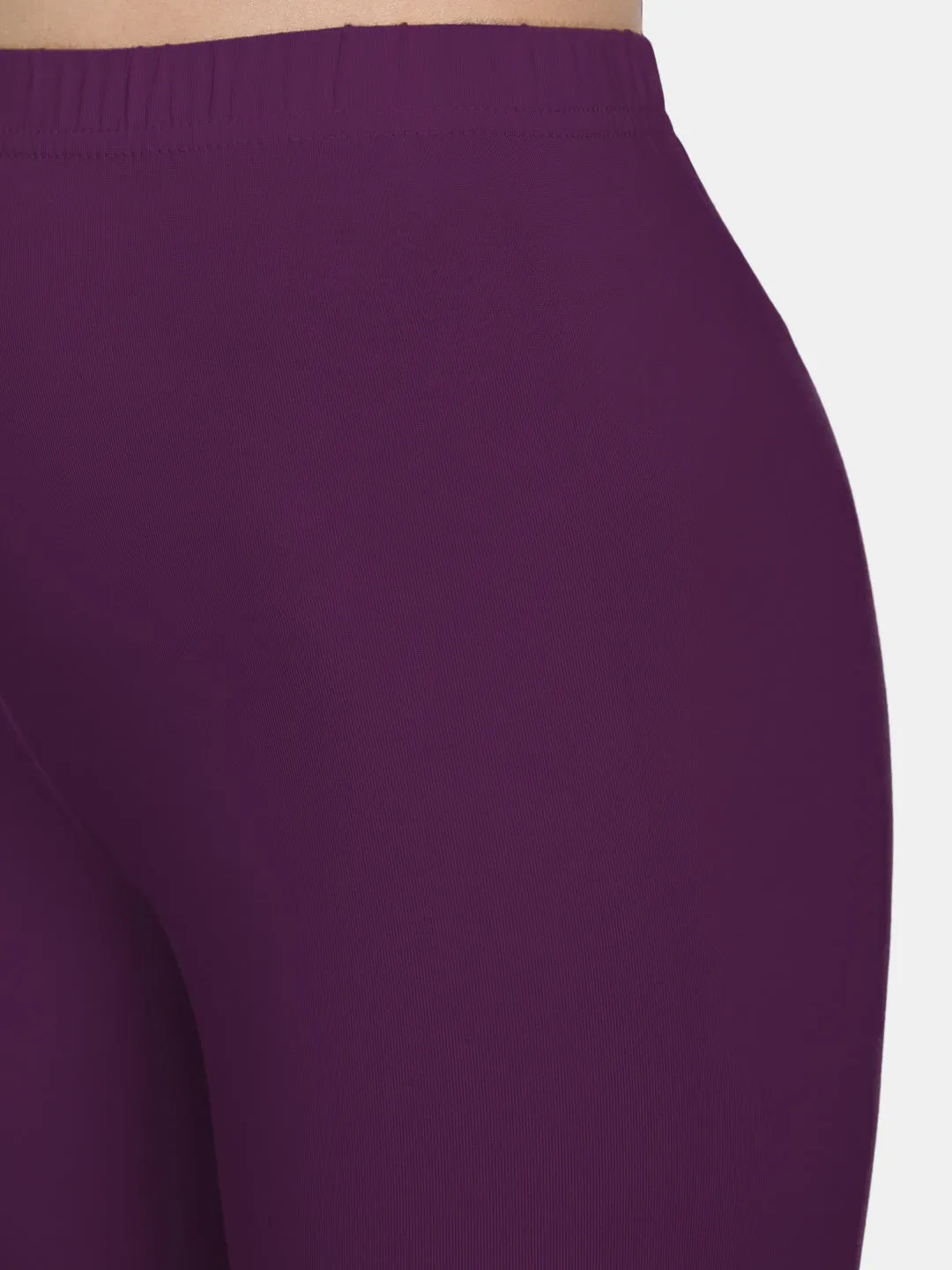Cotton Lycra Plain Ankle Legging
