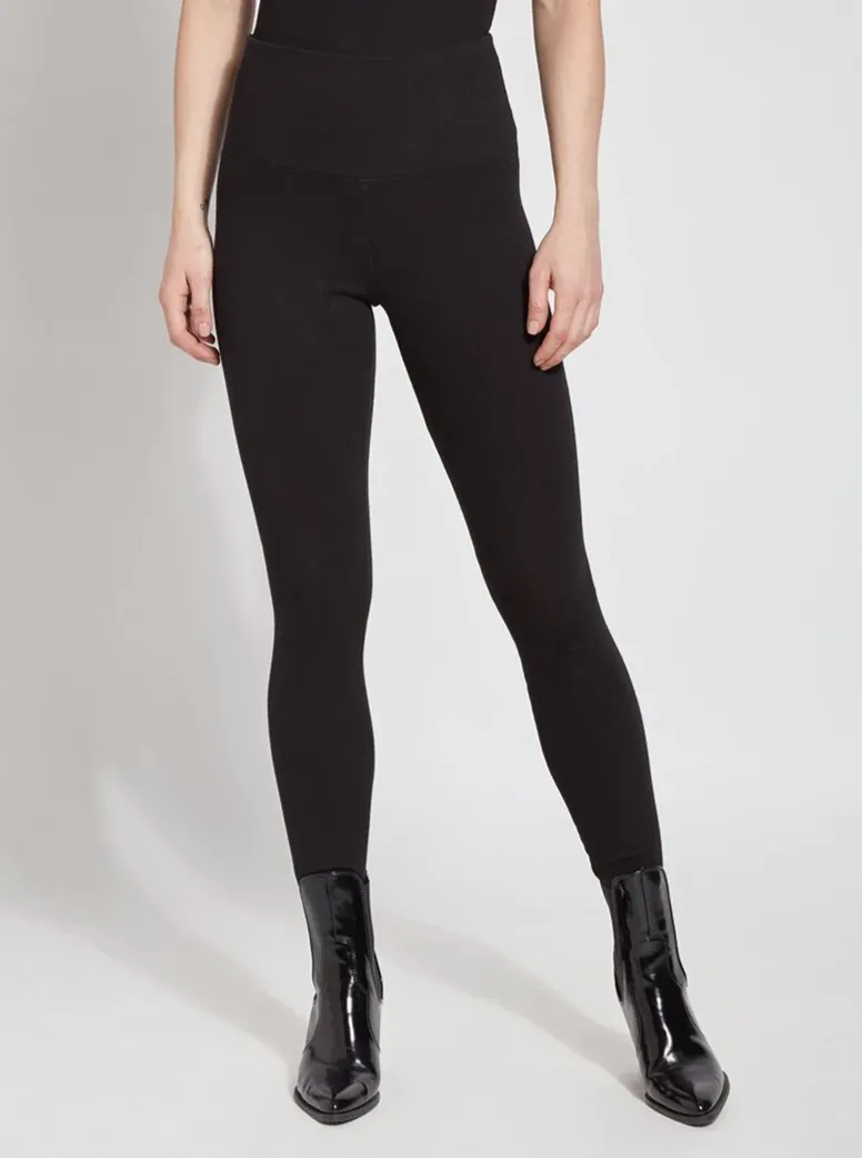 Denim Leggings [Black-10-6175]