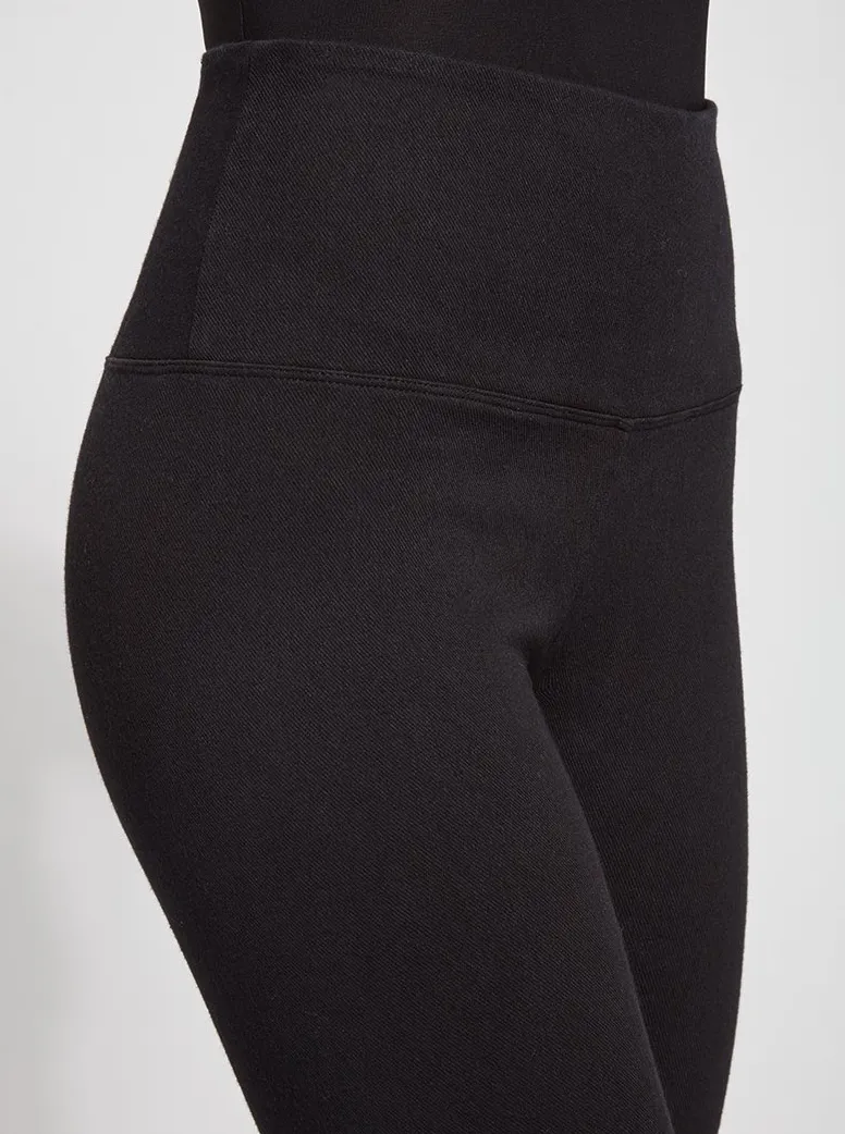Denim Leggings [Black-10-6175]
