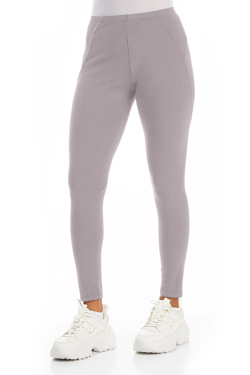 Greige Cotton Leggings