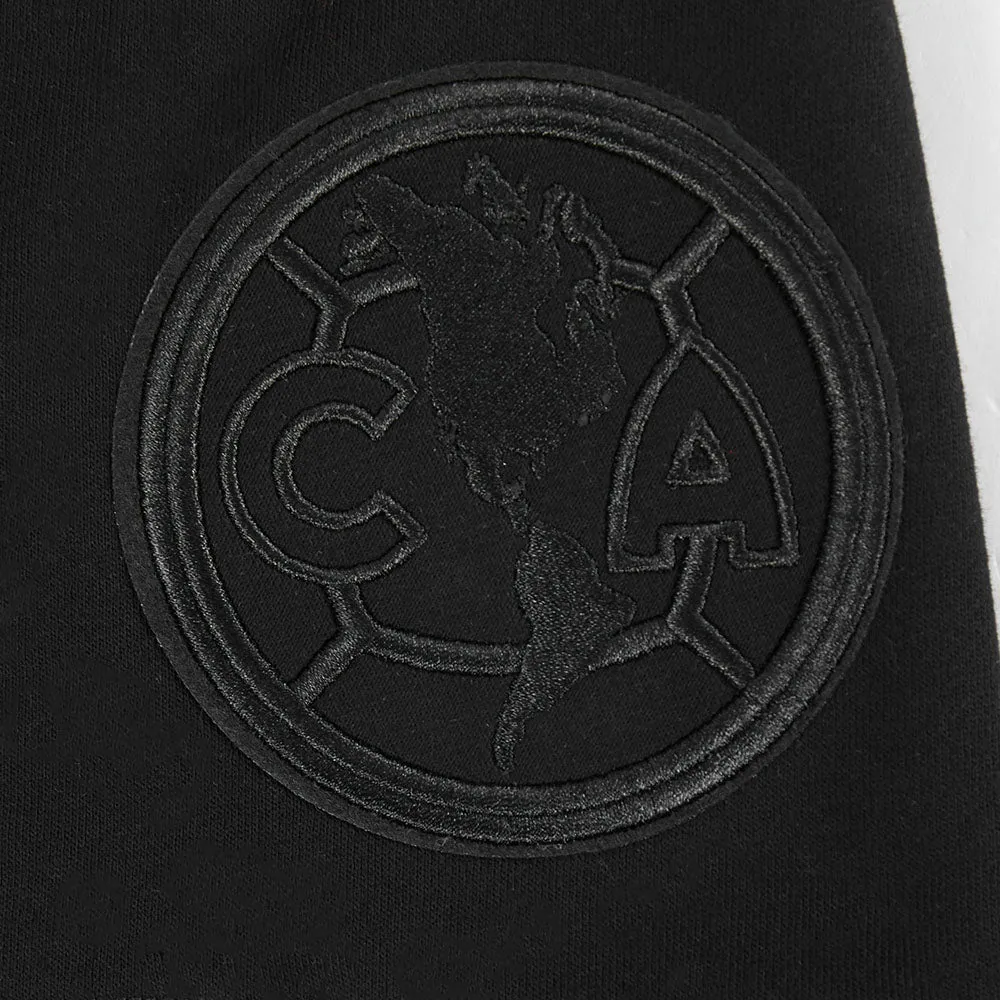 LIGA MX CLUB AMERICA NEUTRAL MEN'S FLEECE SHORT (BLACK)