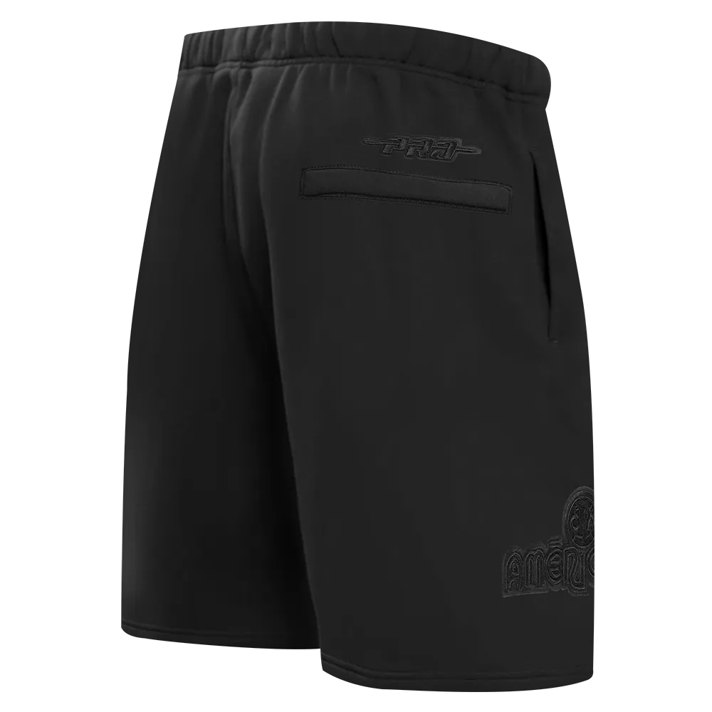 LIGA MX CLUB AMERICA NEUTRAL MEN'S FLEECE SHORT (BLACK)