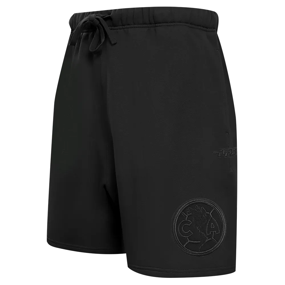 LIGA MX CLUB AMERICA NEUTRAL MEN'S FLEECE SHORT (BLACK)