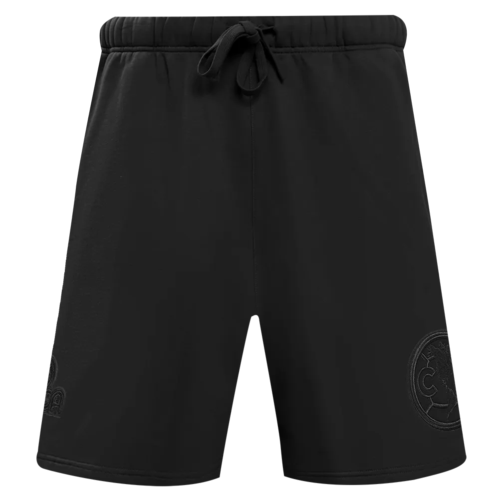 LIGA MX CLUB AMERICA NEUTRAL MEN'S FLEECE SHORT (BLACK)