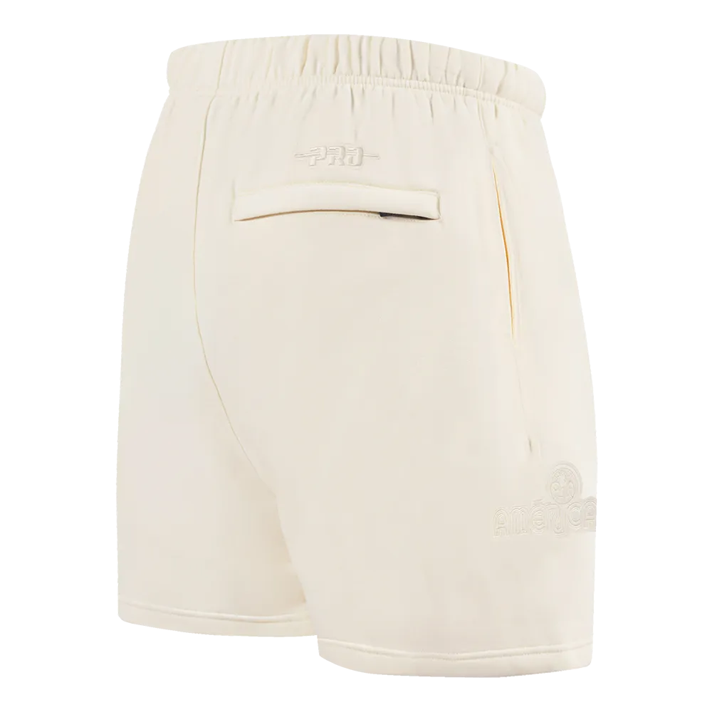 LIGA MX CLUB AMERICA NEUTRAL MEN'S FLEECE SHORT (EGGSHELL)
