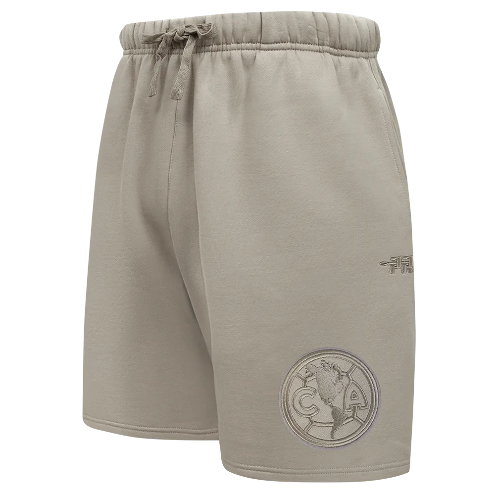 LIGA MX CLUB AMERICA NEUTRAL MEN'S FLEECE SHORT (TAUPE)