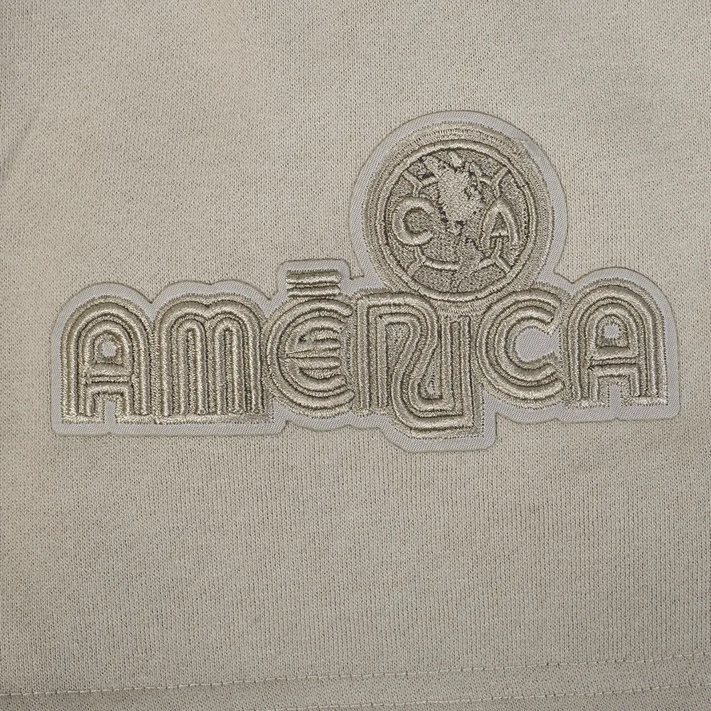LIGA MX CLUB AMERICA NEUTRAL MEN'S FLEECE SHORT (TAUPE)