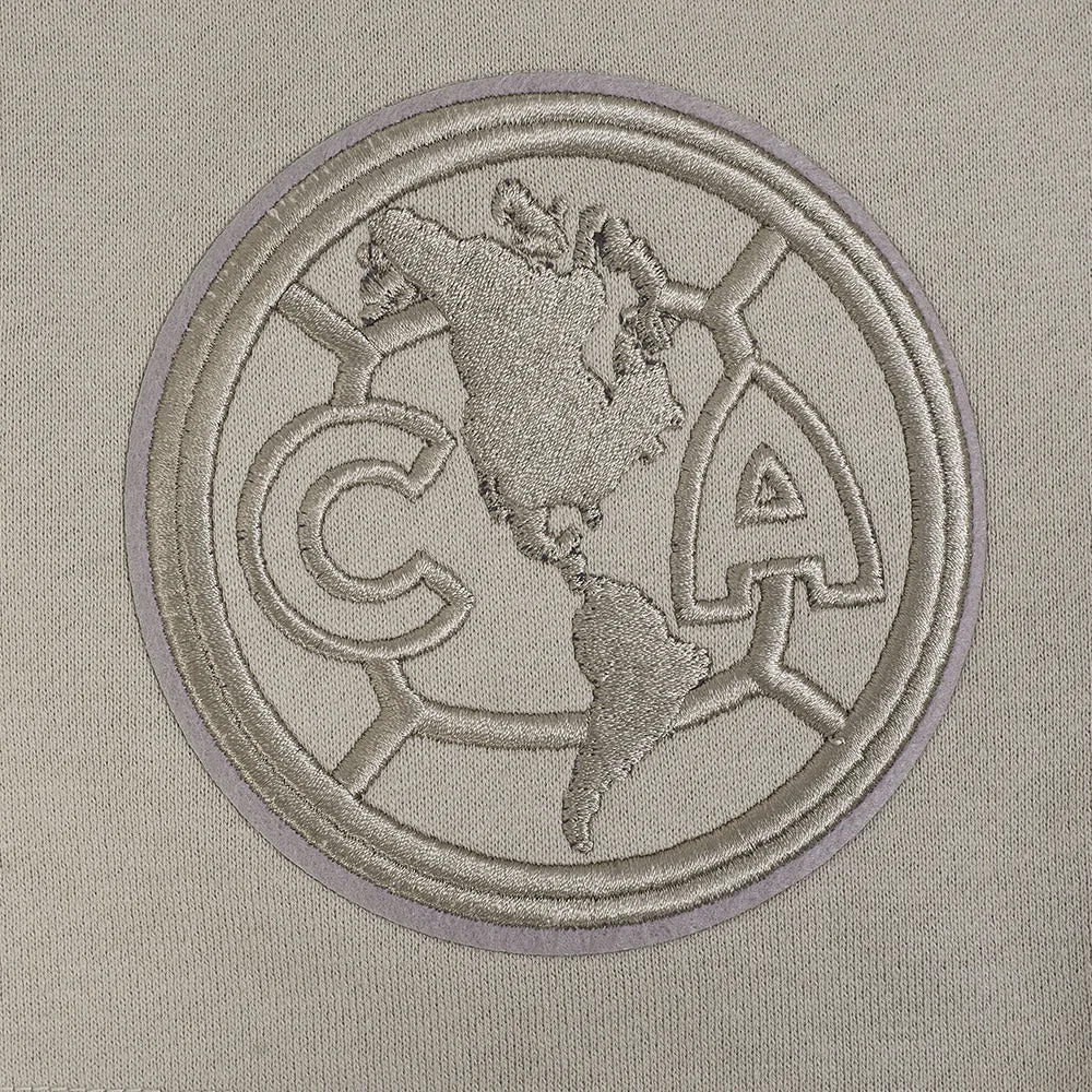 LIGA MX CLUB AMERICA NEUTRAL MEN'S FLEECE SHORT (TAUPE)