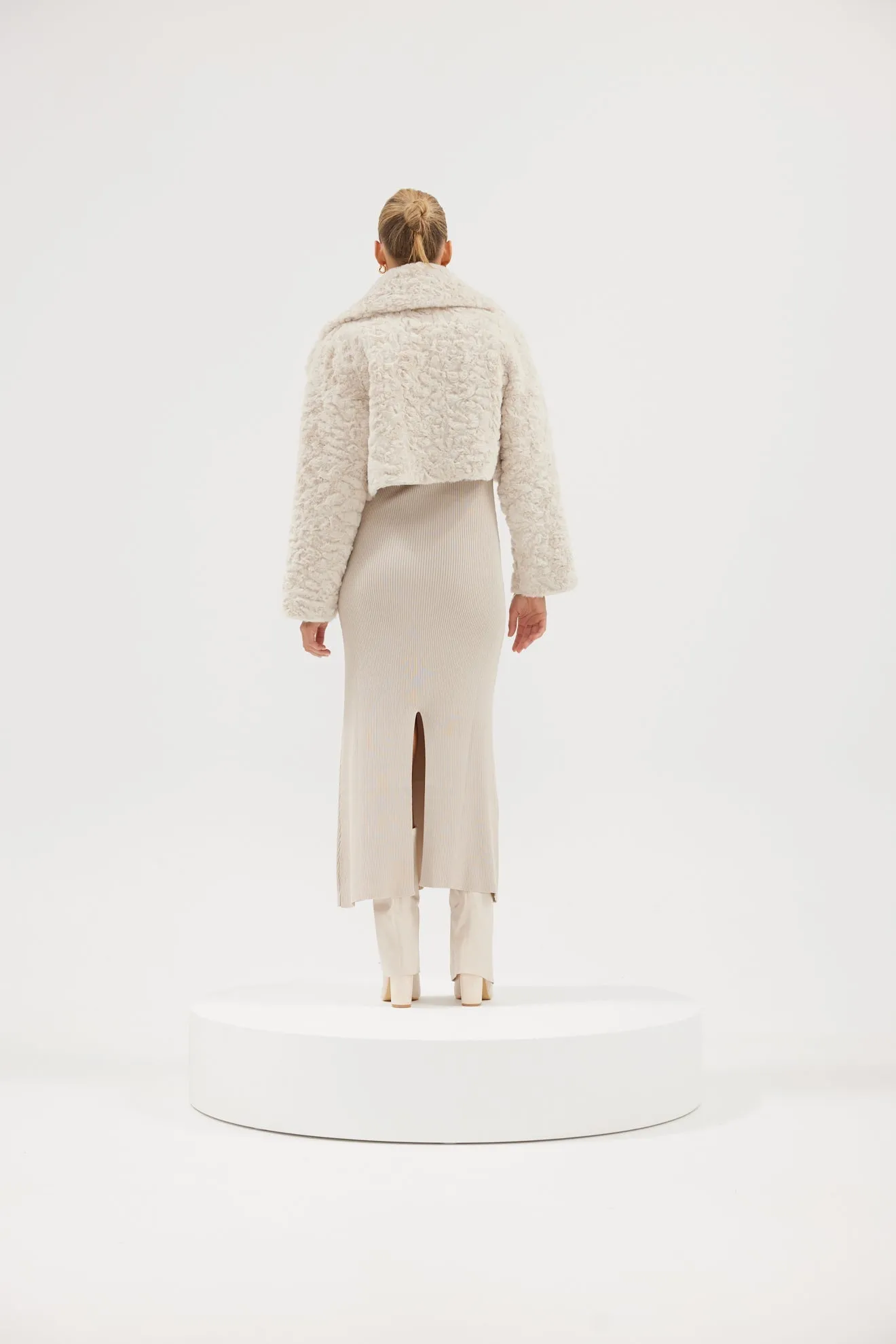 Lulu Faux Jacket - Oat