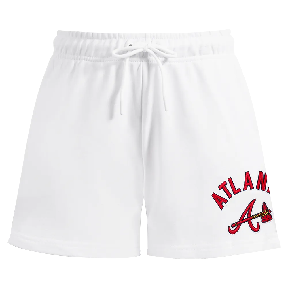 MLB ATLANTA BRAVES CLASSIC WOMEN'S FLC SHORT (WHITE)