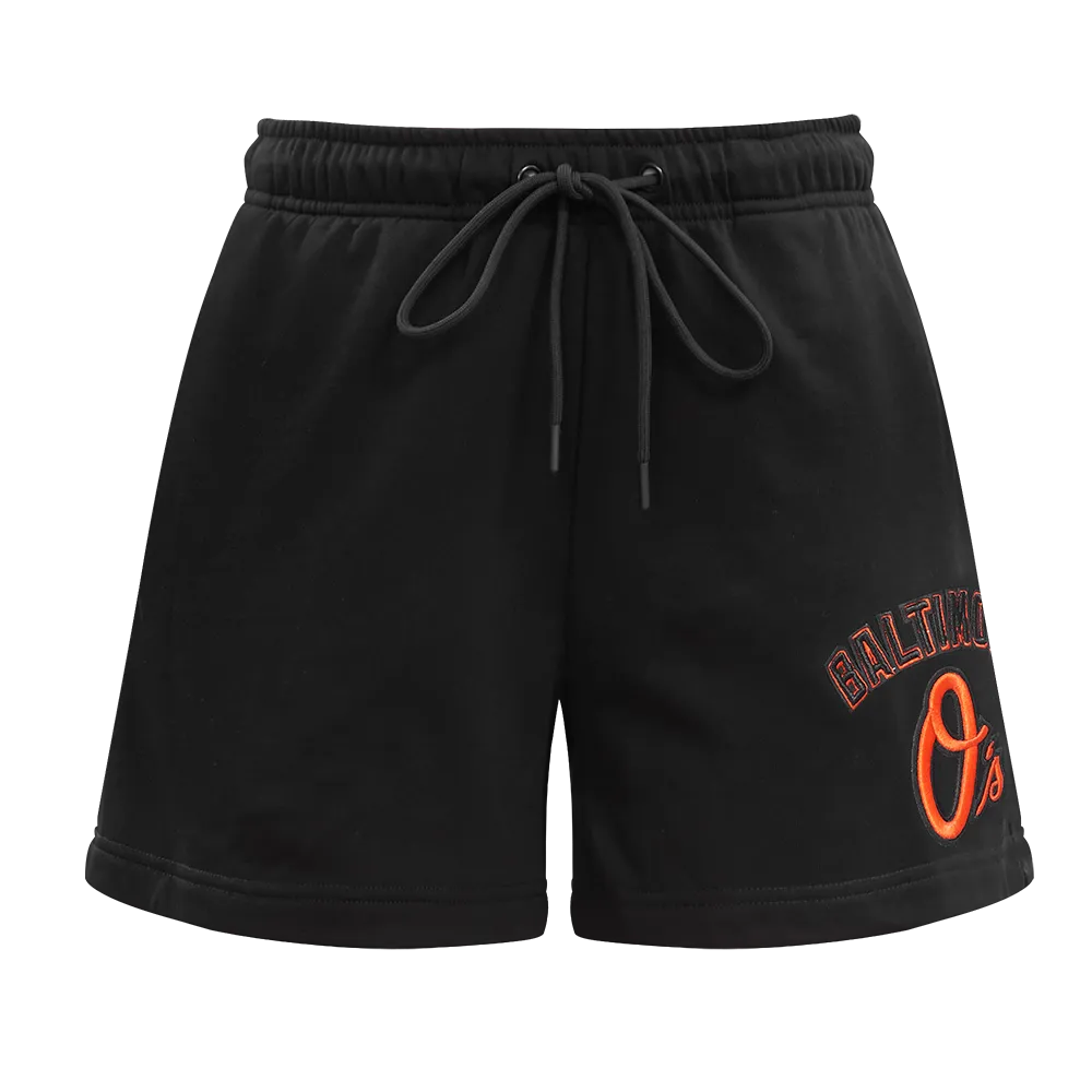MLB BALTIMORE ORIOLES CLASSIC WOMEN'S SHORT (BLACK)