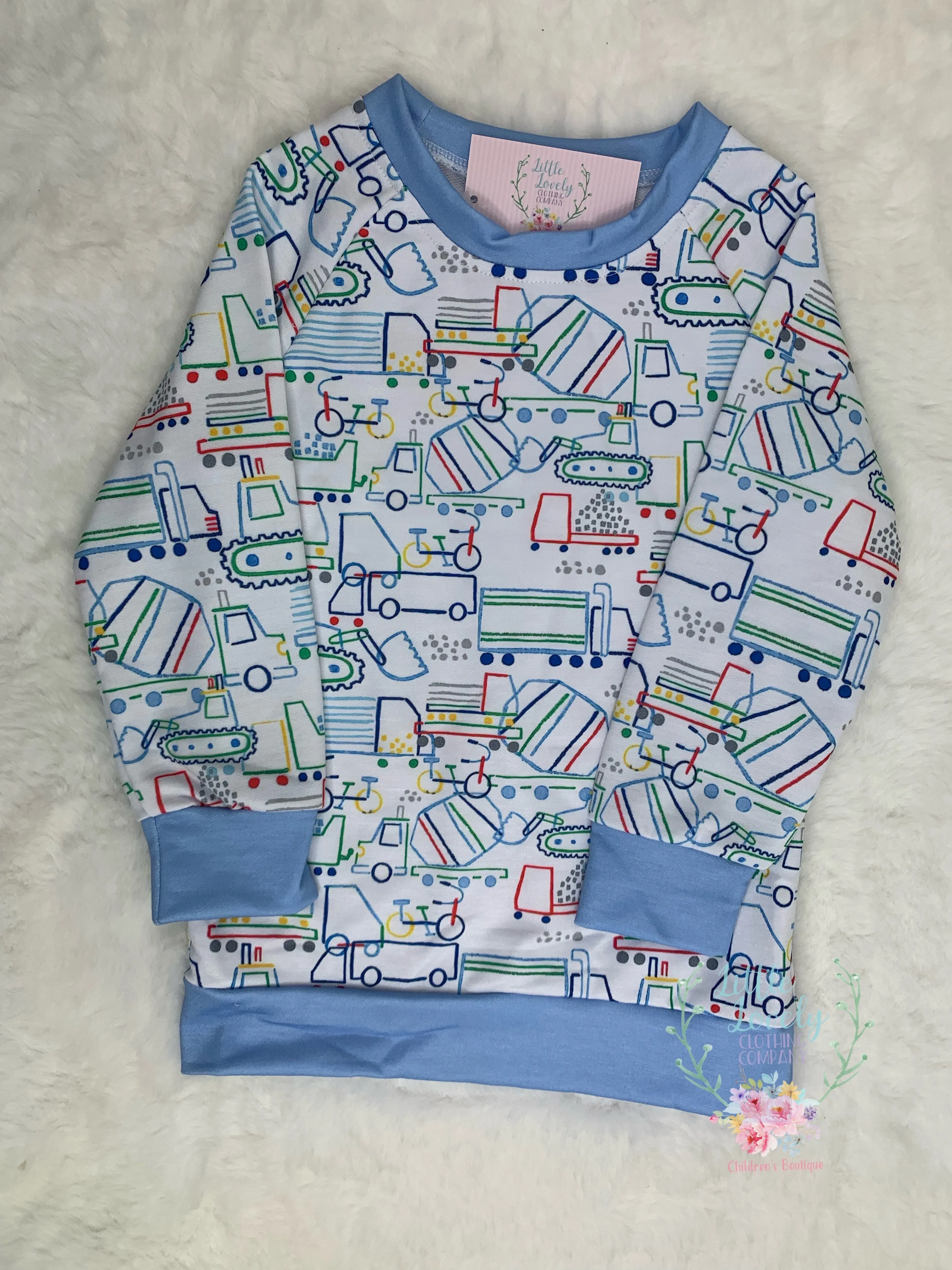 Transportation Boys Pullover