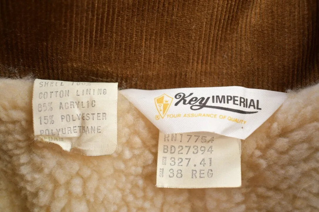 Vintage 1970s Sherpa Lined Denim Jacket / Vintage Denim / Streetwear / Vintage Fall Outerwear / Fall Jacket / Key Imperial Denim