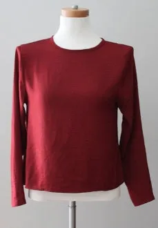Warm Autumn Merlot Open-Back Top