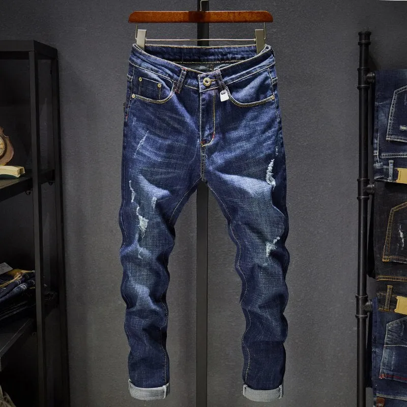 West Louis High Street Destroyed Rip Jeans